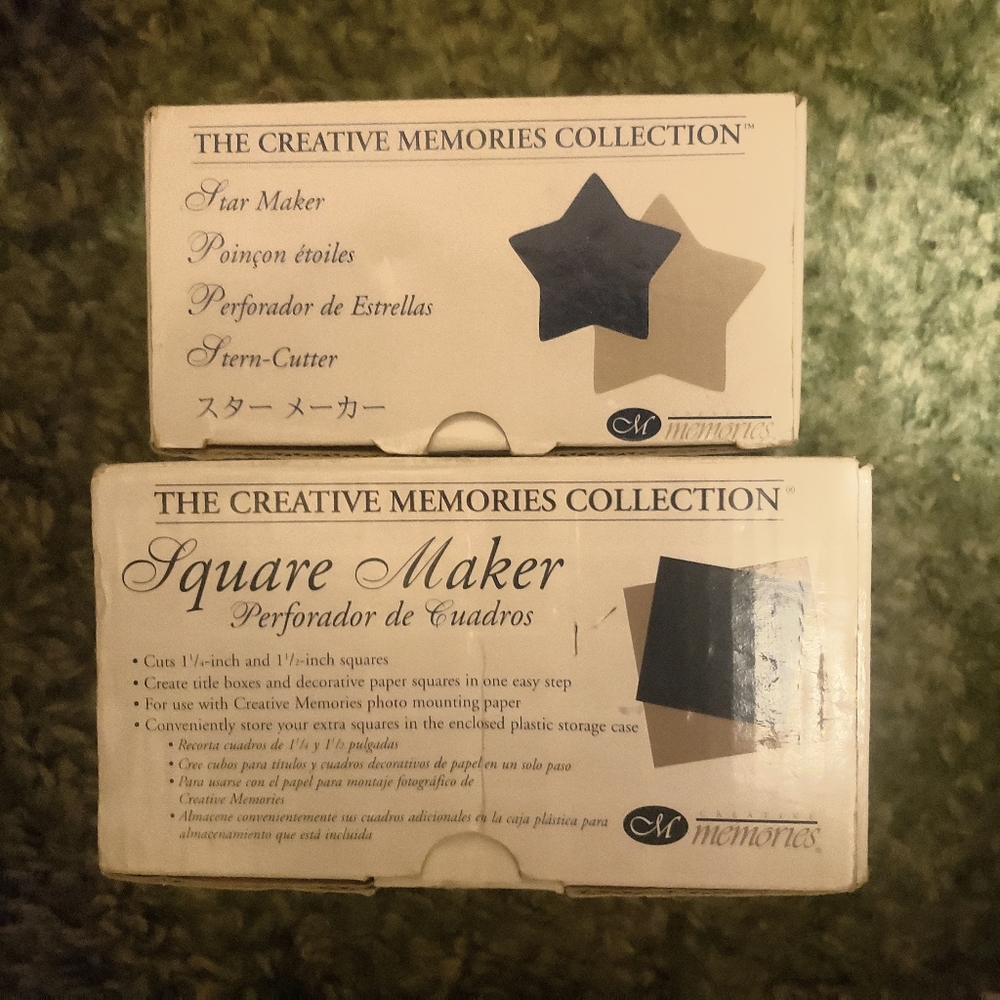 Creative Memories stars & square 4 for 20